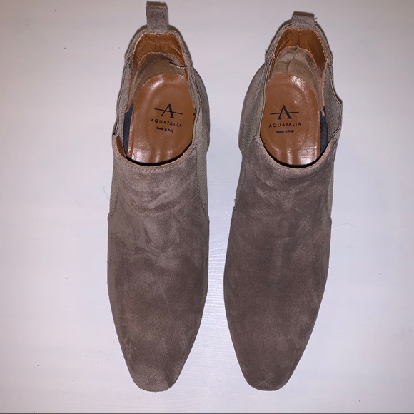 Aquatalia Tan Suede Booties - Picture 2 of 10